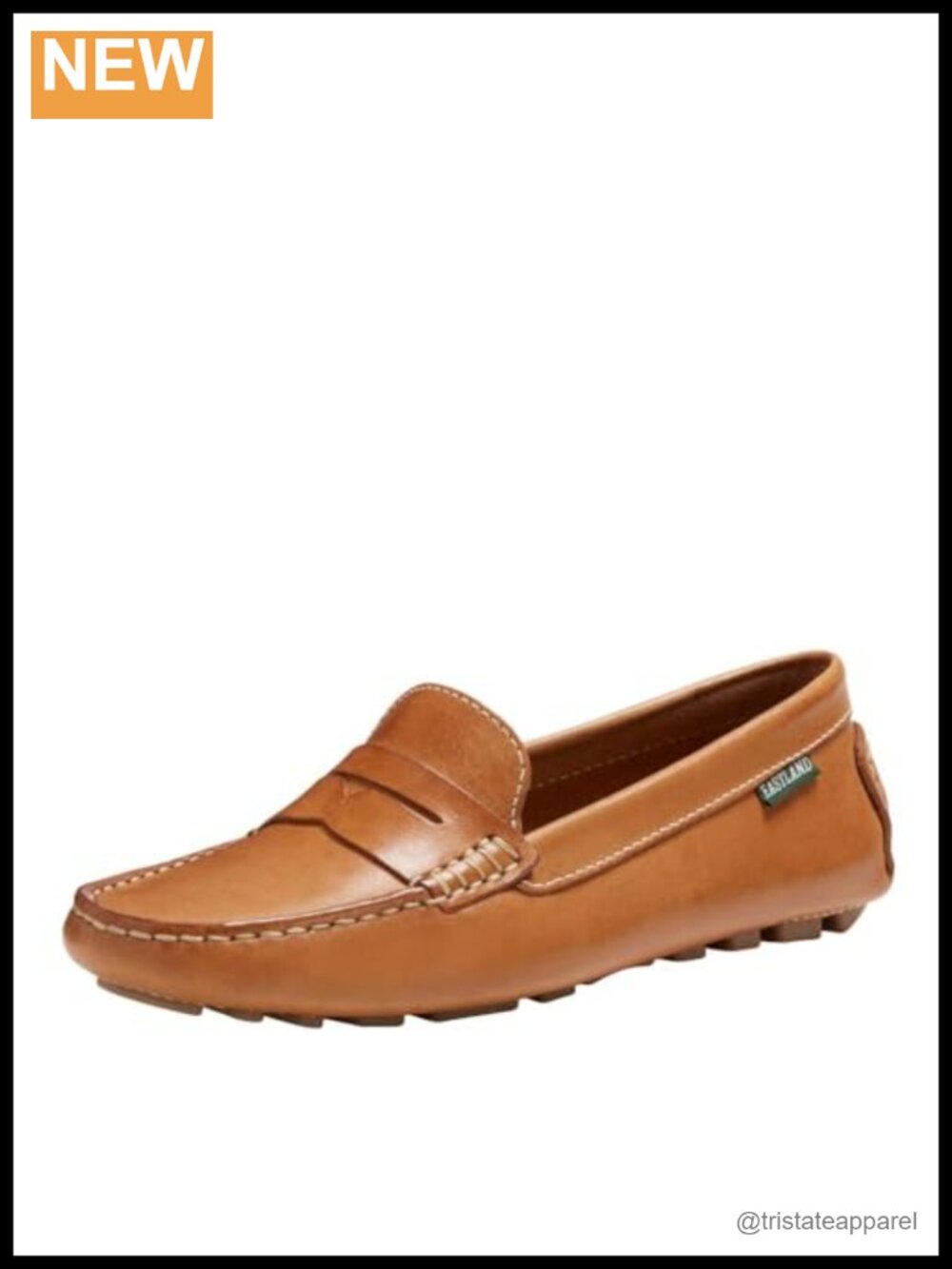 Leather Loafer Slip-On Fringe Cushioned Round Toe Walking Shoe